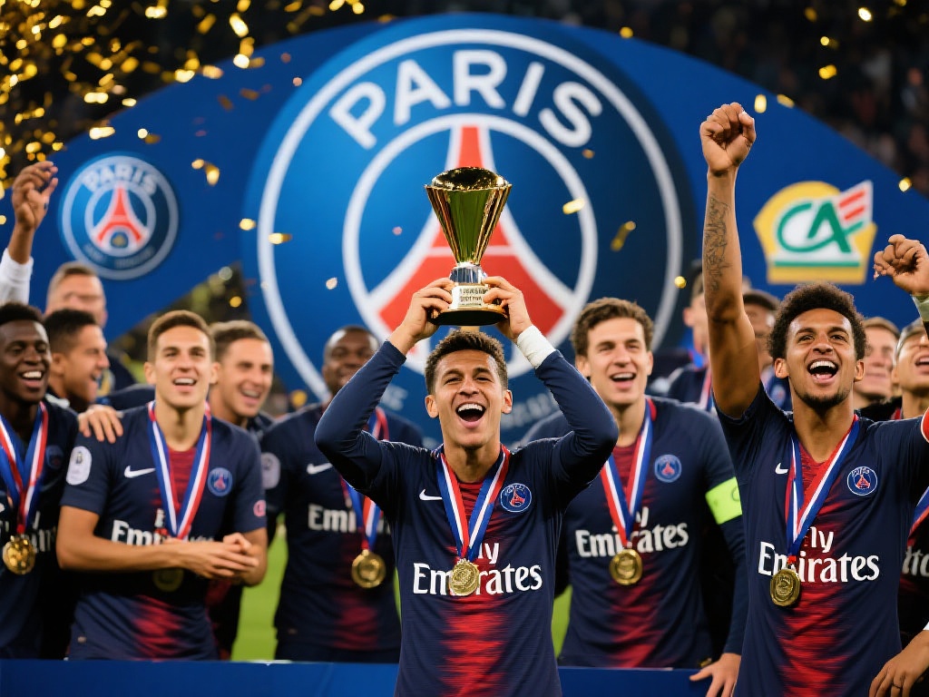 巴黎圣日耳曼荣膺法甲历史夺冠之最 巴黎圣日耳曼(PSG),作为法甲最具影响