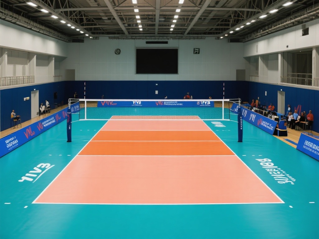 标准排球场尺寸示意图 根据国际排球联合会(FIVB)的规定,标